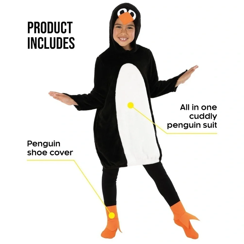 Kids Penguin Costume - Black and White